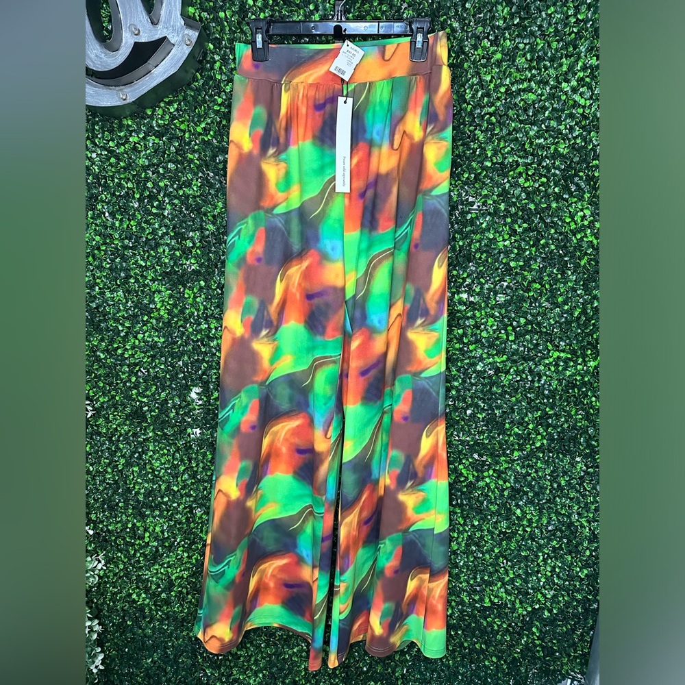 Colorful wide legged pants